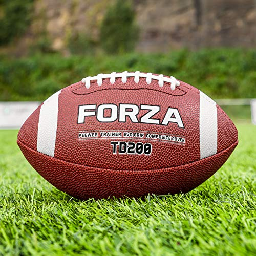 FORZA TD200 Practice American Football | Ultimate High Grip Ball | Packs of 1, 3, 40 or 45 (Junior, Pack of 1)