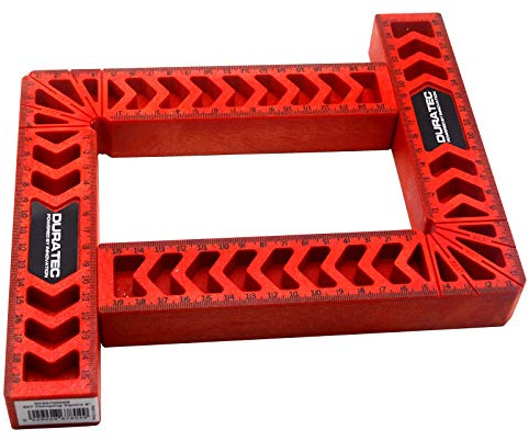 Oudtinx Positioning Squares, Woodworking Tool, Clamping 90 Degree Angles for Picture Frames, Boxes, Cabinets or Drawers (Set of 2) 8-Inch