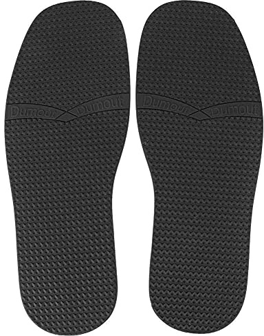 TOPINCN Full Soles Rubber Replacement DIY Repair, A Pair Leather Shoes Anti Skid Wear Resistant Shoes Sole Raised Grain Rubber Shoes Sole (Black)