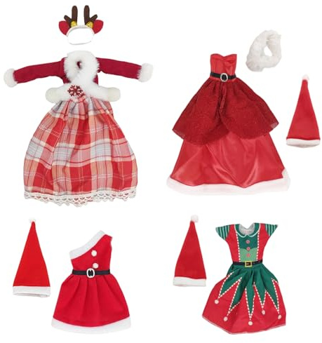 Bambole Abbigliamento per 30 cm Bambole Accessori,Include Abiti Lunghi,scarpe,Regali per Ragazze (4pcs)