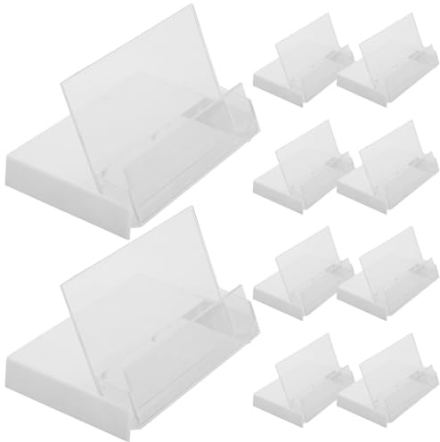 MAGICLULU Set di 10 scatole di immagazzinaggio trasparenti per cassette audio vintage custodia compatta in plastica per protezione e organizzazione dei nastri di registrazione vocale