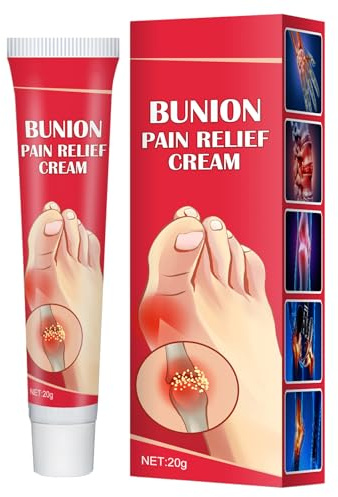 Mnozreo Crema para Aliviar el Dolor de Pies,Calmante para las Articulaciones,Crema para el Dolor Articular,Pomada para Aliviar el Dolor Juanetes,Aliviar el Dolor Muscular,20G,1PC