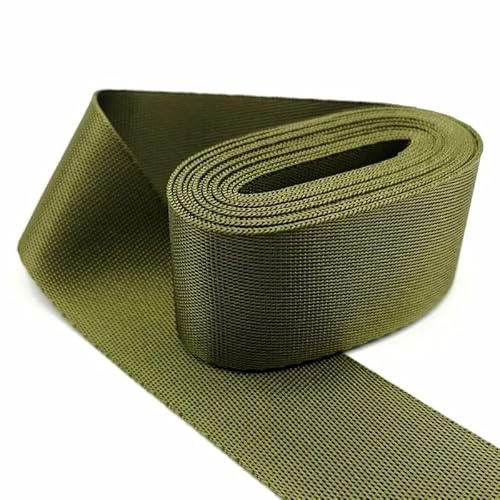 WEOKDFHA sadelgjord 2 meter 32 mm rem nylon sadelgjord ryggsäck band syväska bälte tillbehör (grön)