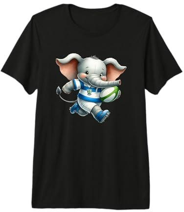 Simpatico Design a Forma di Elefante da Rugby Maglietta Premium