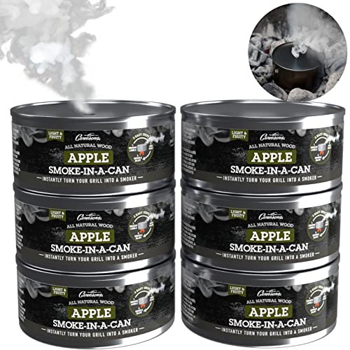 Einweg Räucherbox mit Aromen, Räucherbox - Räucherbox zum Grillen, Grillen und Räuchern - 100% Naturholzpellets, ofengetrockneter Grillbrennstoff - tragbar, für Reisen und Camping geeignet