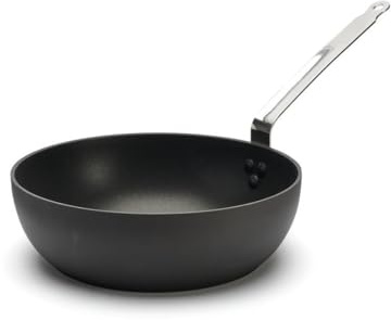 DE BUYER - Choc Intense Non-Stick Domed Sauté Pan in Aluminium - Diameter 28 cm -, Black