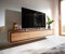 DELIFE TV-Board Stonegrace Akazie Natur 200 cm 4 Türen Steinfurnier schwebend Lowboard