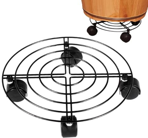 Stand Plant with Wheel, Rodante De Planta | Round Multifuncional Drining Botser - Carro De Flores De Servicio Pesado Carro De Flores, Motor Deslizante para Jardín, Patio, Interior, Patio