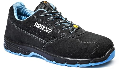 SPARCO - Horizon Moreno ESD S1PS SR FO - Calzado de Seguridad para Hombre y Mujer - Calzado de Trabajo Antideslizante Resistente - Calzado de Seguridad para Cualquier condición de Trabajo - EU 46