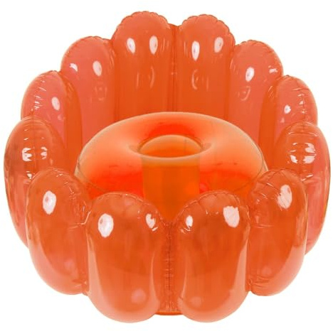 Blow Up Chair, Blow Up Chair Uppblåsbar Lounge Maximal belastning 250lbs | PVC klar Filmstolar för vardagsrum, sovrum, kvinnor, män, barn, pool, sovsal, trädgård, fester, evenema