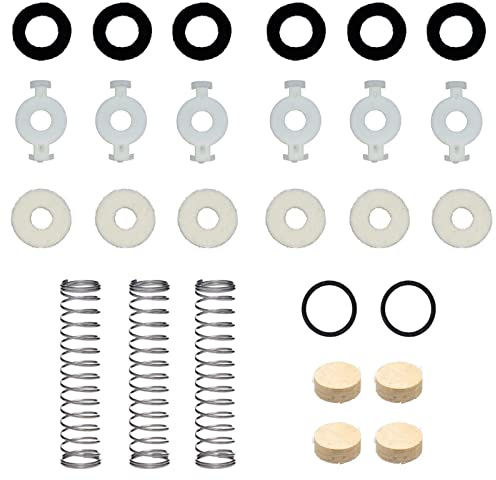 Cheerock Trumpet Repair Kit - Including Valve Guides, Felt Washers, Water Key Corks, Valve Springs & Stop Rings
