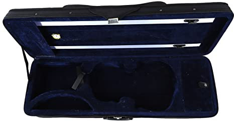 Okuyonic 4/4-Geigenkasten, Baumwollfutter, schwarzer Geigenschutzkoffer für die Aufbewahrung von Musikinstrumenten