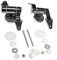 URPIZY 2 Set WC Sitz Scharnier, Zink-Legierung Bad Sitz WC Deckel Scharnier Mit Schraubbefestigungen Ersatz Scharniere Einstellbare Toilettensitz Schrauben Muttern