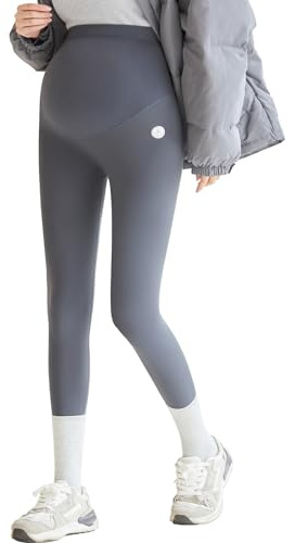 SHEKINI Leggings Premaman Lunghi Pantaloni A Vita Alta Opachi da Donna Leggings Gravidanza Leggings Stretch Morbidi Incinta Yoga Leggings maternità Abbigliamento Premaman
