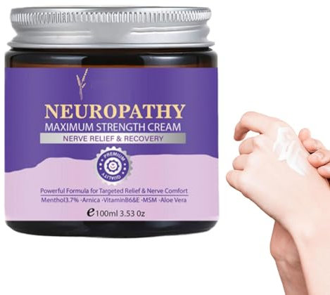 Crema Neuropatia Piedi, Crema Per La Neuropatia Di Massima Potenza, Crema Antidolorifica Per I Nervi Ad Azione Rapida Per Piedi Mani Spalle Collo
