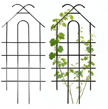 Trädgårdsspaljé 2 Stycken Fruktstöd | 52 Centimeters Hög Rosen Spaljé För Inomhus Dörröppning Grind Gurka Vinranka Ros Monstera Pothos