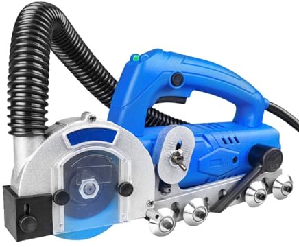 GQKVQ Electric Grout Removal Tool,Floor DIY Regrouting,Tile Grout Remover Machine,with 100mm Blade,9000r/min Tile Joint Cleaner Tile Joint Cleaning Machine