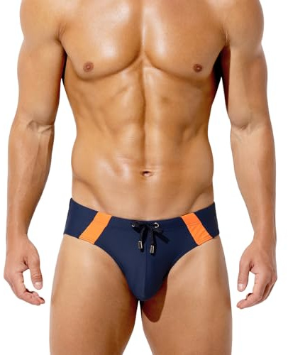 Arjen Kroos Slip de Bain Homme Cordon Réglable, Maillot de Bain Piscine | Slip de Natation Séchage Rapide Sexy Bikini Swim Briefs pour Plage Surf Vacances Sports Nautiques