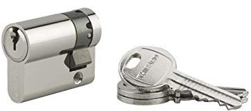 THIRARD - Demi-cylindre 30 x 10 mm 3 clés panneton orientable nickelé