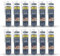 EVERFIX Sanitär Silikon Acetat transparent (310 ml, 12 Stück) für Bad, Dusche und Küche zum Abdichten und Verfugen für außen und innen, schimmelresistent, pilzhemmend, wasserdicht
