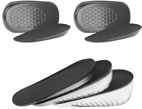URAQT 2 Paire de Hauteur Augmentation Semelles, Semelles de Talon D'augmentation de La Hauteur, Inserts de Soulève-Chaussures Invisible, Augmentation de la Semelle Elastique de la Chaussure(S, 2.5CM)