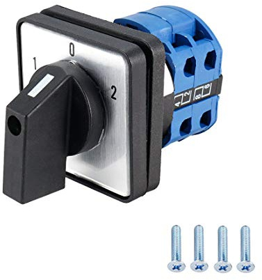 VictorsHome Changeover Selector Switch LW28-20 3 Position 8 Terminals Universal Rotary Cam Latching Switches 550V 20A