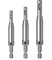 Hinge Drill Bit Set Self Centering 3Pcs, Ancable 1/4 Drill Guide Set High Speed Steel Drill Bits For Door Window Cabinet Hinge Pilot Hole Drill Bit (2.4mm, 2.8mm, 3.6mm)