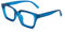 Amorays Occhiali da Lettura Oversize Square Frame Vintage con Anti Luce Blu Lenti Cerniera a Molla Occhiali Presbiopia Lettori per Donna Uomo 6561NEW(Blu,+2.0)