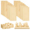 DOITEM 16 Stück 10 cm Kiefer Holz Rechteckige Platte fit für Handwerk Malerei Modellierung Laubsägearbeiten Graviert Home Decor