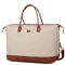 BAOSHA Faux Leder Frauen Reisetasche Handgepäck Damen Travel Duffel Weekender Tragetasche Übernachtungs Tasche für Reise am Wochenend HB-14 (Beige)