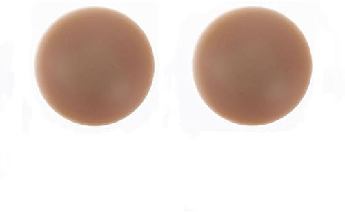 Självhäftande silikonöverdrag Osynlig BH Återanvändbara klistermärken for kvinnor Brösttuttband Sticky BH(Coffee)