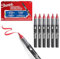 Sharpie Creative Marker Acryl-Farbstifte | Wasserbasierte Farbmarker mit Pinselspitze | Schulsachen | Rot | 6 Stück