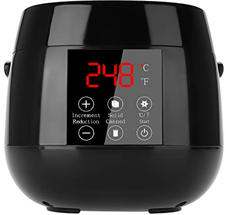 Wachswärmer waxing maschine mit LED-Display, 4 Wachsperlen 100 g und 20 Wachsstifte, elektrischer Wachserhitzer verwendet für die Haarentfernung des Körpers