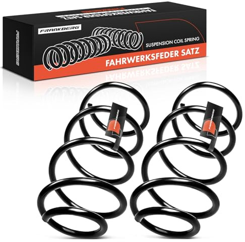 Frankberg 2x Muelles de chasis Muelles de suspensión Compatible con Serie 1 E81 Serie 1 E87 Serie 1 Coupé E82 Replace# RH3259