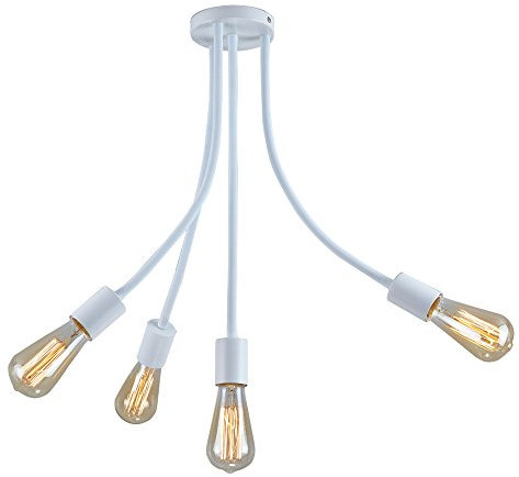 ANIFM Modern Pendant Light E27 Lamp Rope DIY Adjustable Ceiling Light Decoration White Comfortable Anniversary