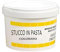 Vasetto Stucco in Pasta Colorato Professionale Pronto all'Uso - Stucco per Legno e Muro - Adesione Perfetta ed Essiccazione Veloce - Noce Scuro, 500 gr