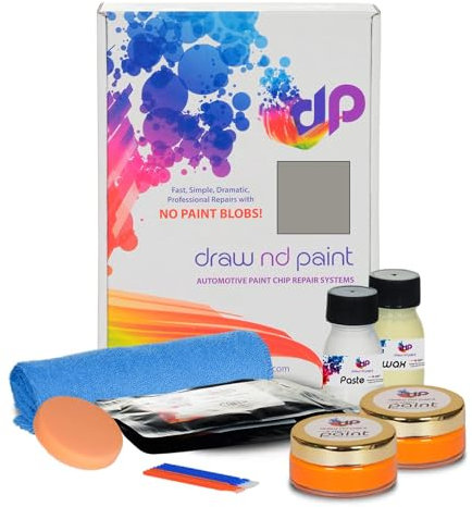 DrawndPaint pintura de retoque, kit de reparación de pintura, eliminación de arañazos, reparación de pintura de coche, lápiz de retoque adecuado para Land Rover Silicon Silver-Mvu