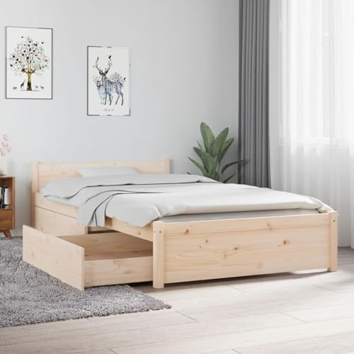 Juroupi Estructura de Cama con cajones Cama canape cajones somier Cama con cajones 90x190 cm - 3103478