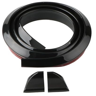 CiCixixi 1,5 m Spoiler Posteriore per Auto, Alettone a Striscia in Gomma, per portellone posteriore, si Adatta Alla Maggior Parte Delle Auto più Diffuse Universale