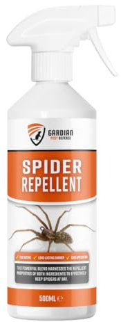 Gardian Defence Spider Repellent Spray 500ml Peppermint Oil Pest Control Spray for Indoor and Outdoor Use Eco-Friendly Family Safe Repel
