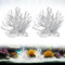 2 Stück Aquarium Deko Künstliche Korallen Haze,Garnelen Aquarium & Aquarienpflanze Echt, Zubehör für Landschaftsbau Wasserlandschaft Dekoration Decor Mikromodell