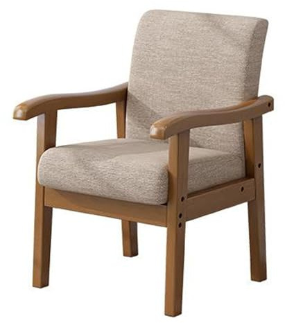 Ergonomisk IV-träfåtölj med bekvämt ryggstöd perfekt för hemmakontor och seniorer avkopplingsstol för ultimat komfort