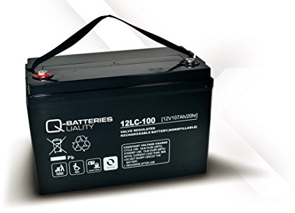 Q-Batteries 12 LC-100/12V - 107Ah blybatteri cykellyp AGM – Deep Cycle VRLA