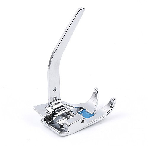 La Canilla ® - Piedino per maglieria ed elastici per macchine da cucire, Snap-On, Compatibile con Alfa, Singer, Juki, Brother, Silvercrest, Elna, Metallo, LC-PP12, Accessorio per cucito, Presser Foot
