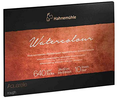 Hahnemuhle The Collection 100% Cotton Watercolour Block Rough 24x32cm 640gsm