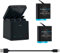 COOLSHOW 2 Akkus Mit 3-Kanal USB Speicherladegerät für GoPro Hero 8, 7, 6, 5 und Hero Black