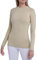 TCA Thermounterwäsche Damen Extra Warm - Thermo Unterwäsche für Sport - Thermoshirt Funktionsshirt Langarm - Kompressions Laufoberteil - Beige, L