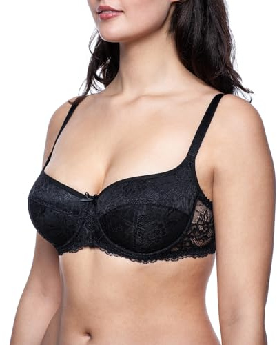 frugue Women's Balcony Bra Push Up Balconette Padded Ladies Underwired