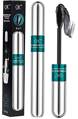 TUKEFEV Máscara de rímel resistente al agua sin mancha Volumizing And Lengthening Anti-Sweat 4D Mascara