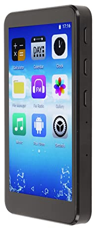 Bärbar Mp4-spelare, Pekskärm HiFi WiFi Mp4-spelare Bluetooth 5.0 3.97 Tum med Röstinspelare för Studier (Engelska, Quad Core 128 GB)
